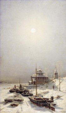 Paisajes Painting - invierno en borisoglebsk Alexey Bogolyubov paisaje nevado